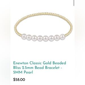 Enewton Classic Gold Beaded Bliss Bracelet